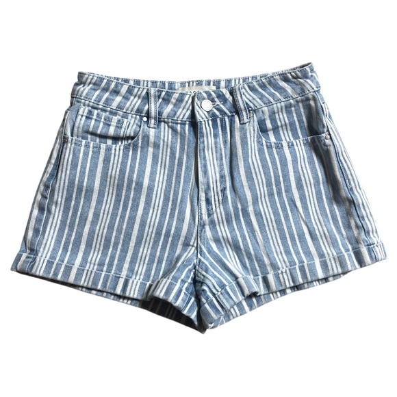🎄PacSun High Rise Tonal Striped Mom Short - Picture 1 of 5